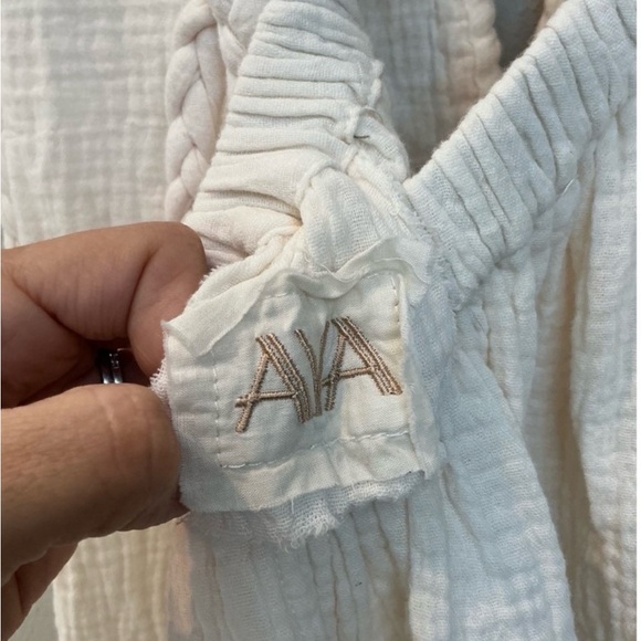 Aya Sacred Wear Off-White Simple Organic Cotton Boho Wedding Maxi Dress XS-L - Picture 13 of 13